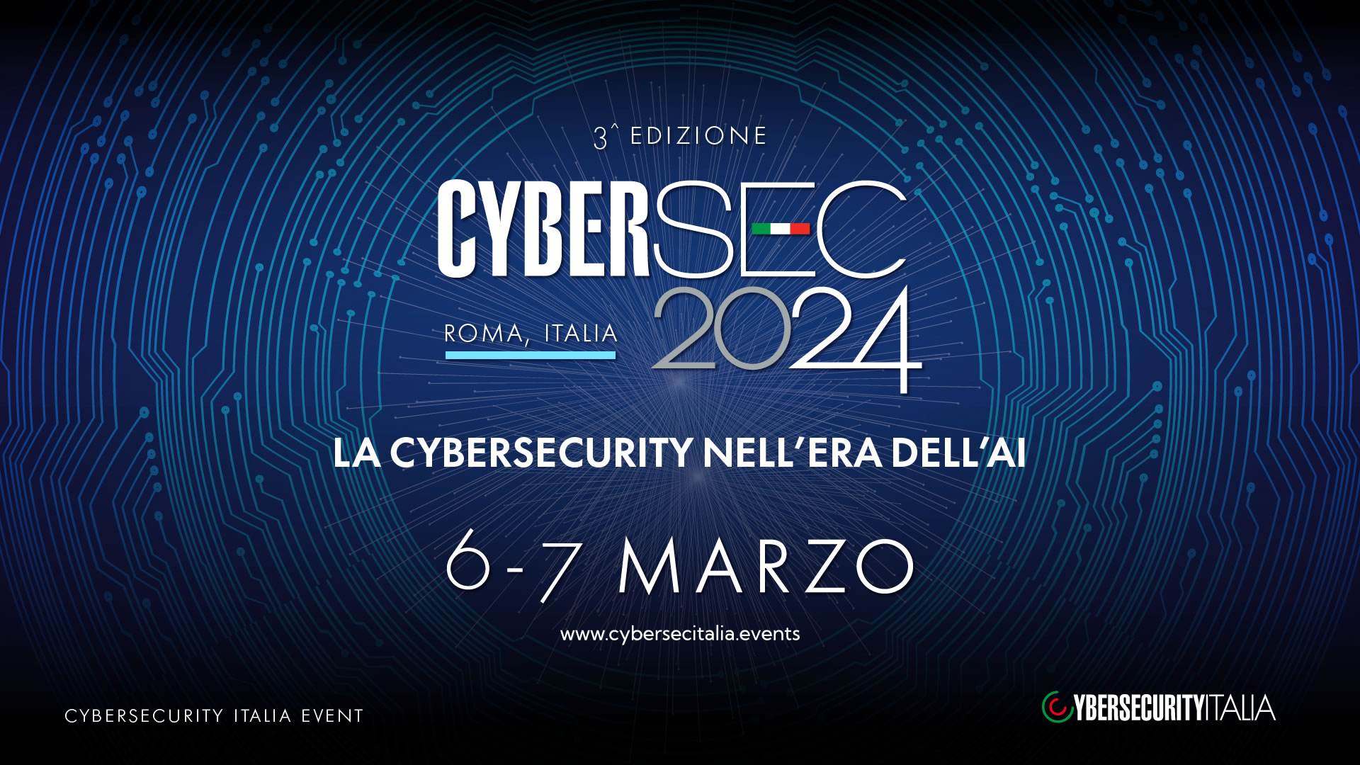 Cybersec2024, Roma, 6 e 7 marzo 2024